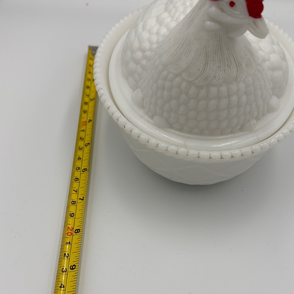 Vintage White Hen Covered Dish - Picture 8 of 10